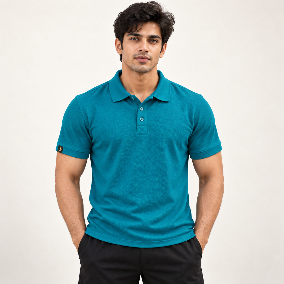 Rapid Fit Collar T-Shirt - Harbour Blue