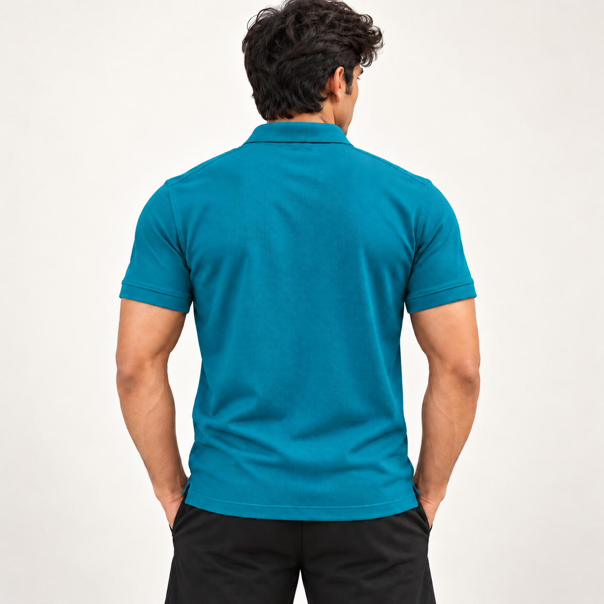 Rapid Fit Collar T-Shirt - Harbour Blue