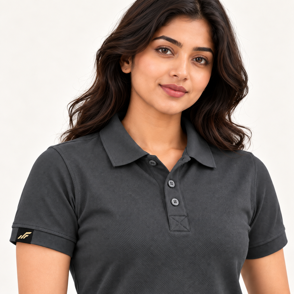 Rapid Fit Women's Polo T-Shirt - Dark Grey