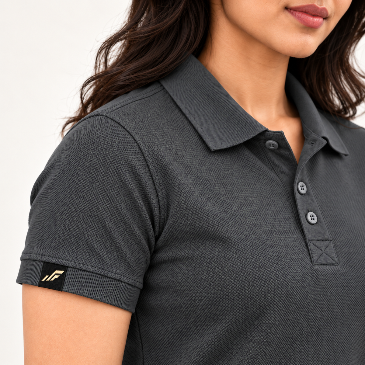 Rapid Fit Women's Polo T-Shirt - Dark Grey