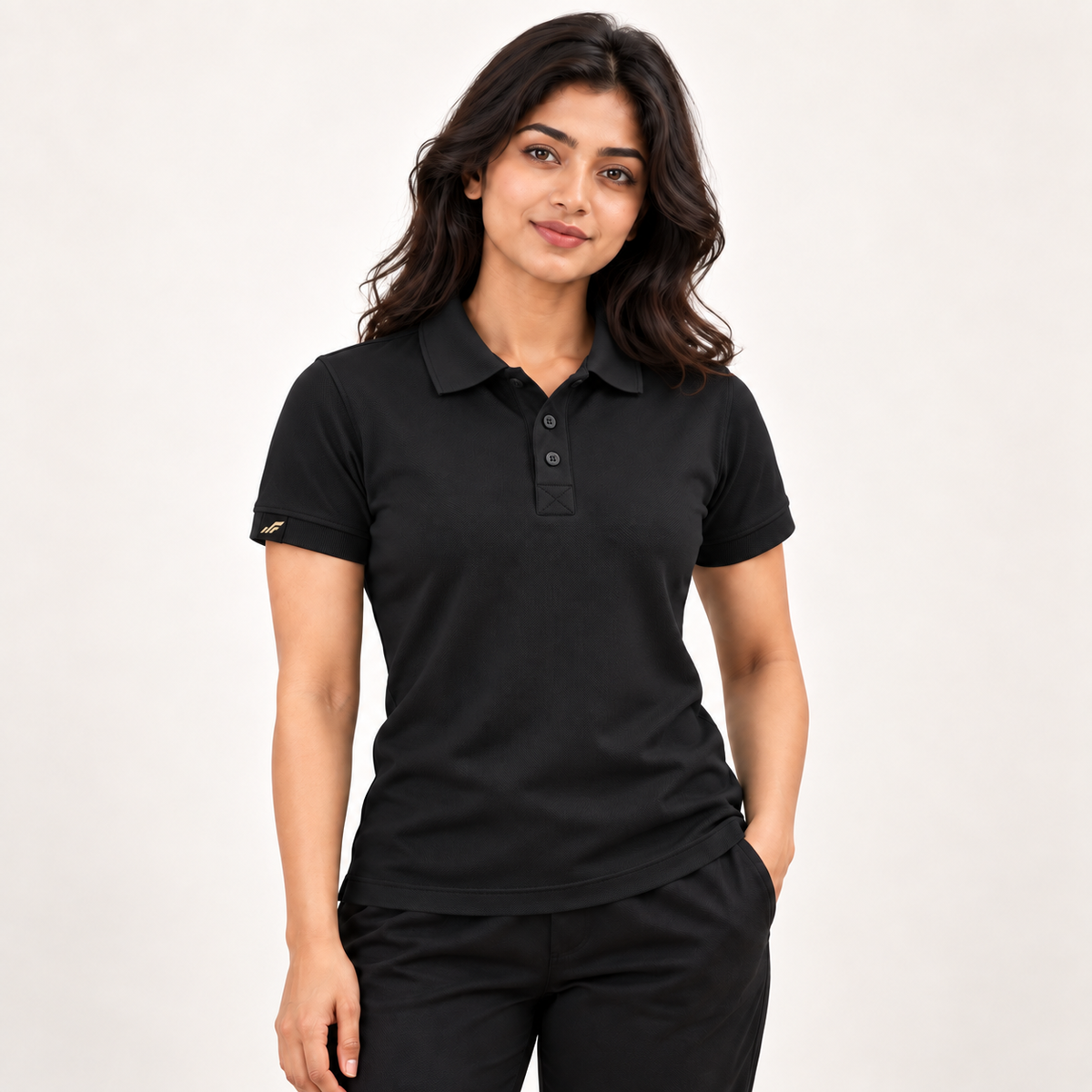 Rapid Fit Women's Polo T-Shirt - Black
