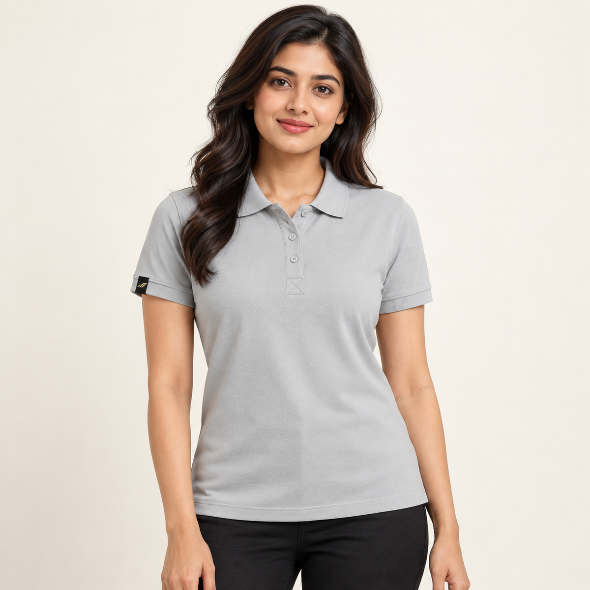 Rapid Fit Women's Polo T-Shirt - Light Grey