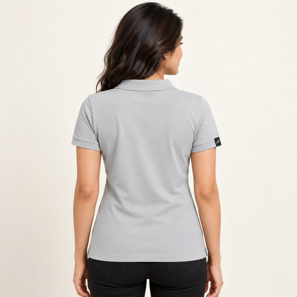 Rapid Fit Women's Polo T-Shirt - Light Grey