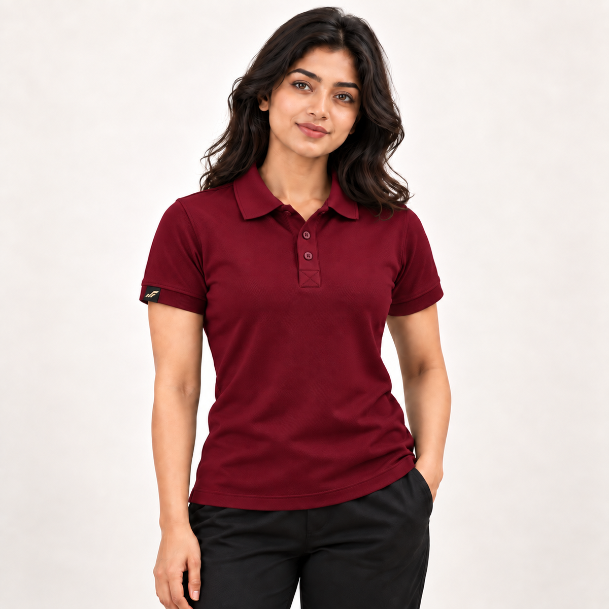 Rapid Fit Women's Polo T-Shirt - Maroon