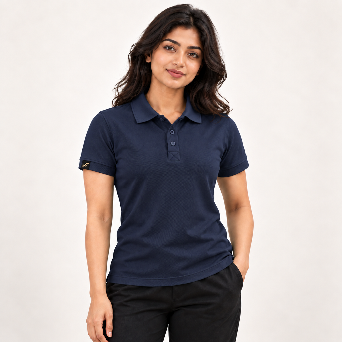 Rapid Fit Women's Polo T-Shirt - Navy Blue