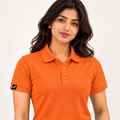 Rapid Fit Women's Polo T-Shirt - Orange