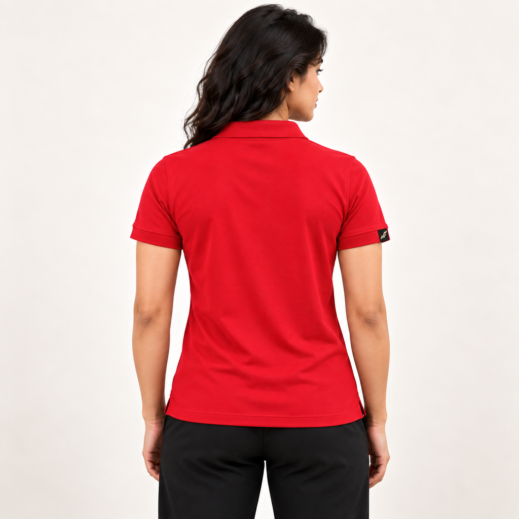 Rapid Fit Women's Polo T-Shirt - Red