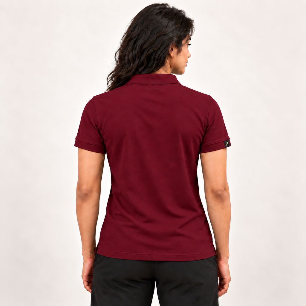 Rapid Fit Women's Polo T-Shirt - Maroon