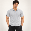 Rapid Fit Collar T-Shirt - Light Grey