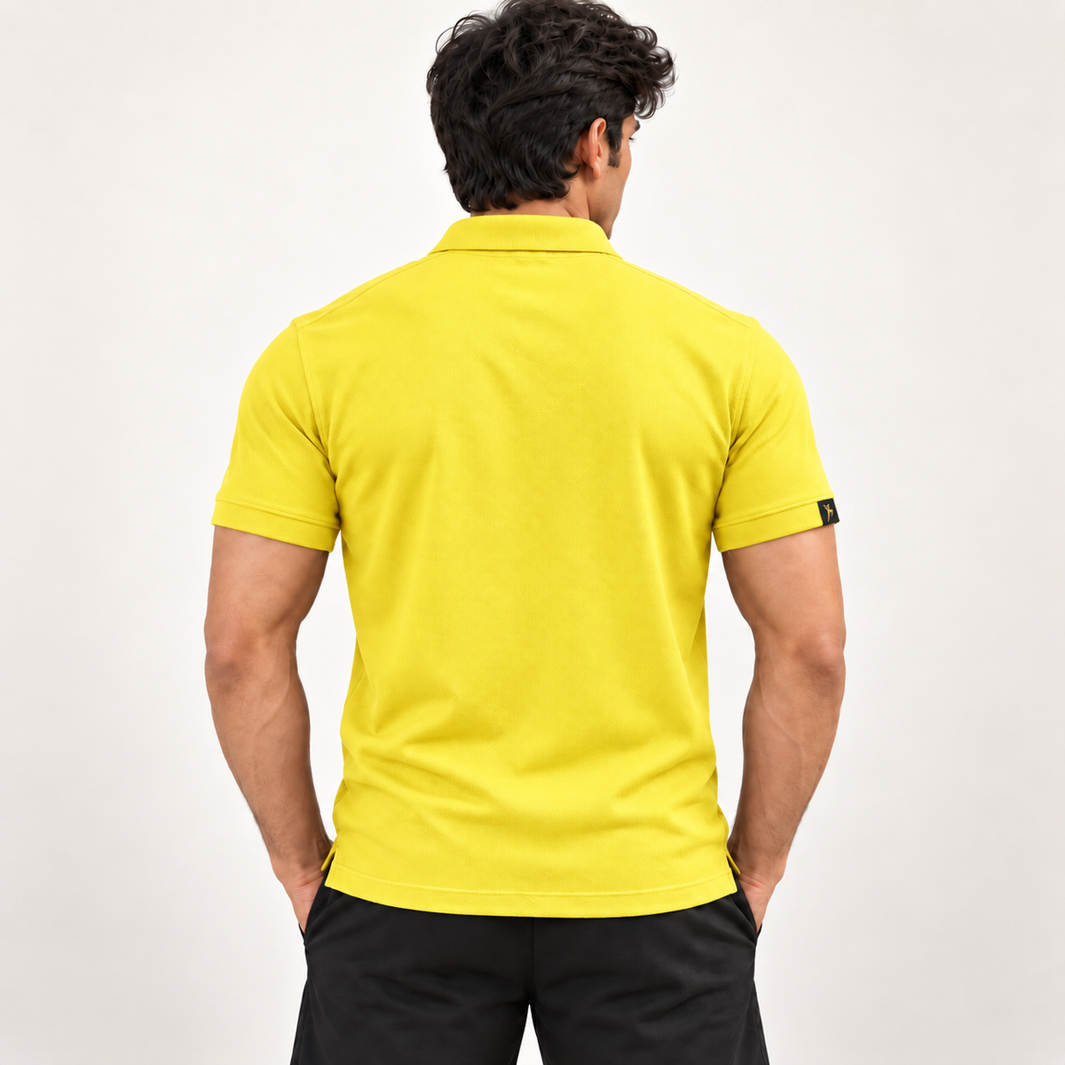Rapid Fit Collar T-Shirt - Lemon Yellow