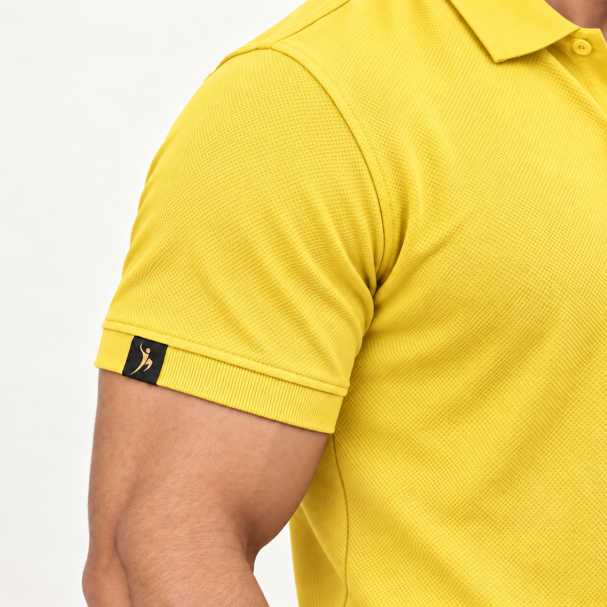 Rapid Fit Collar T-Shirt - Lemon Yellow