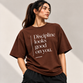 Women's Oversized T-Shirt 240 GSM - Brown