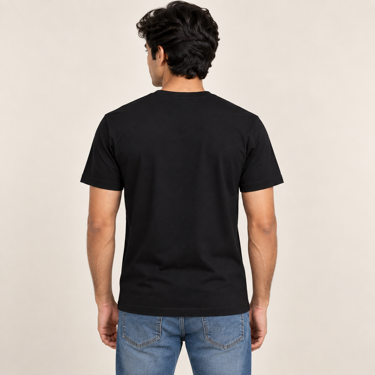 Bio Washed Cotton 180 GSM T-Shirt - Black