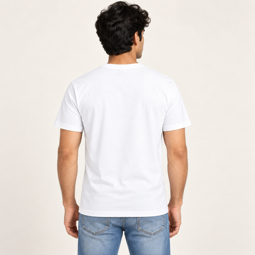 Bio Washed Cotton 180 GSM T-Shirt - White