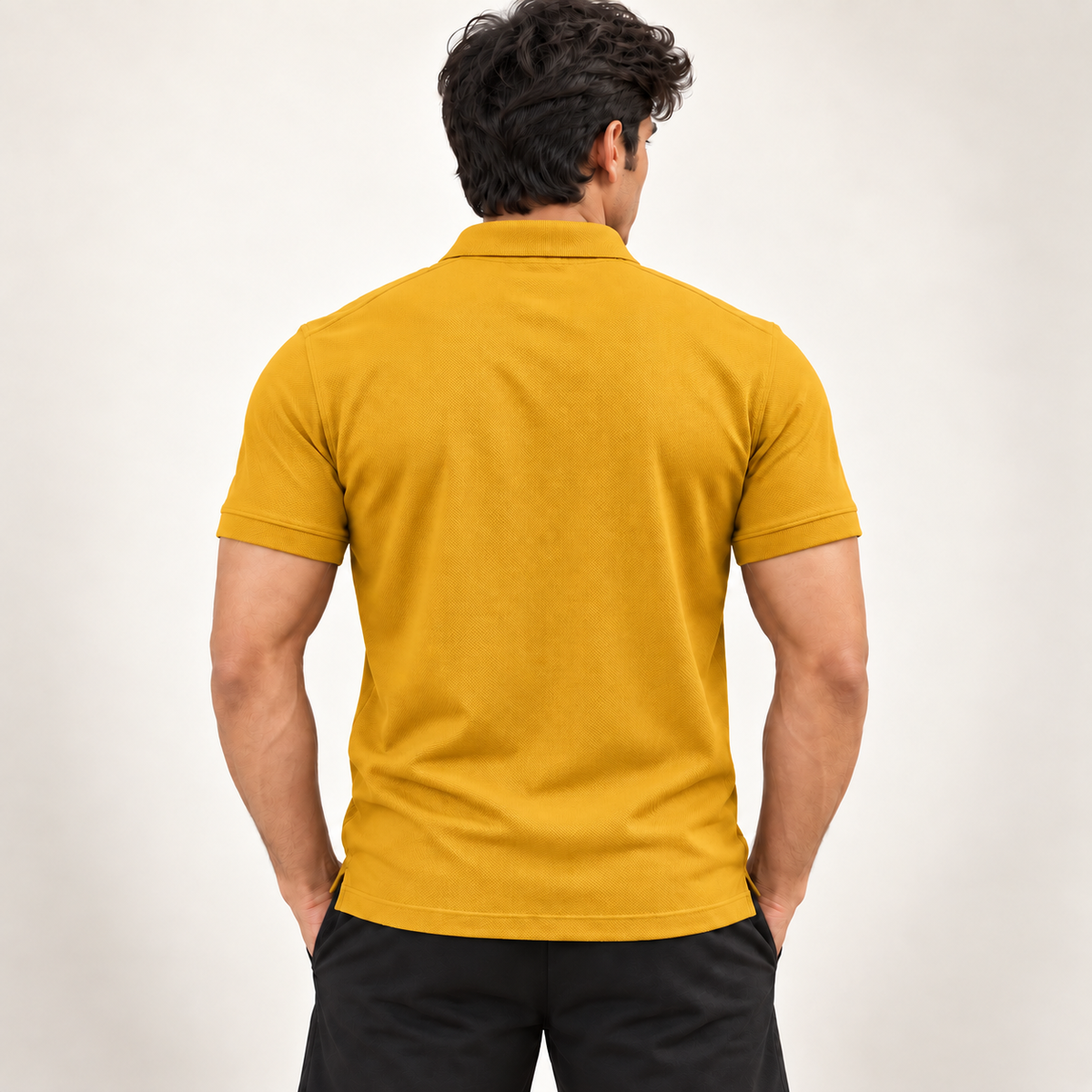 Rapid Fit Collar T-Shirt - Banana Yellow
