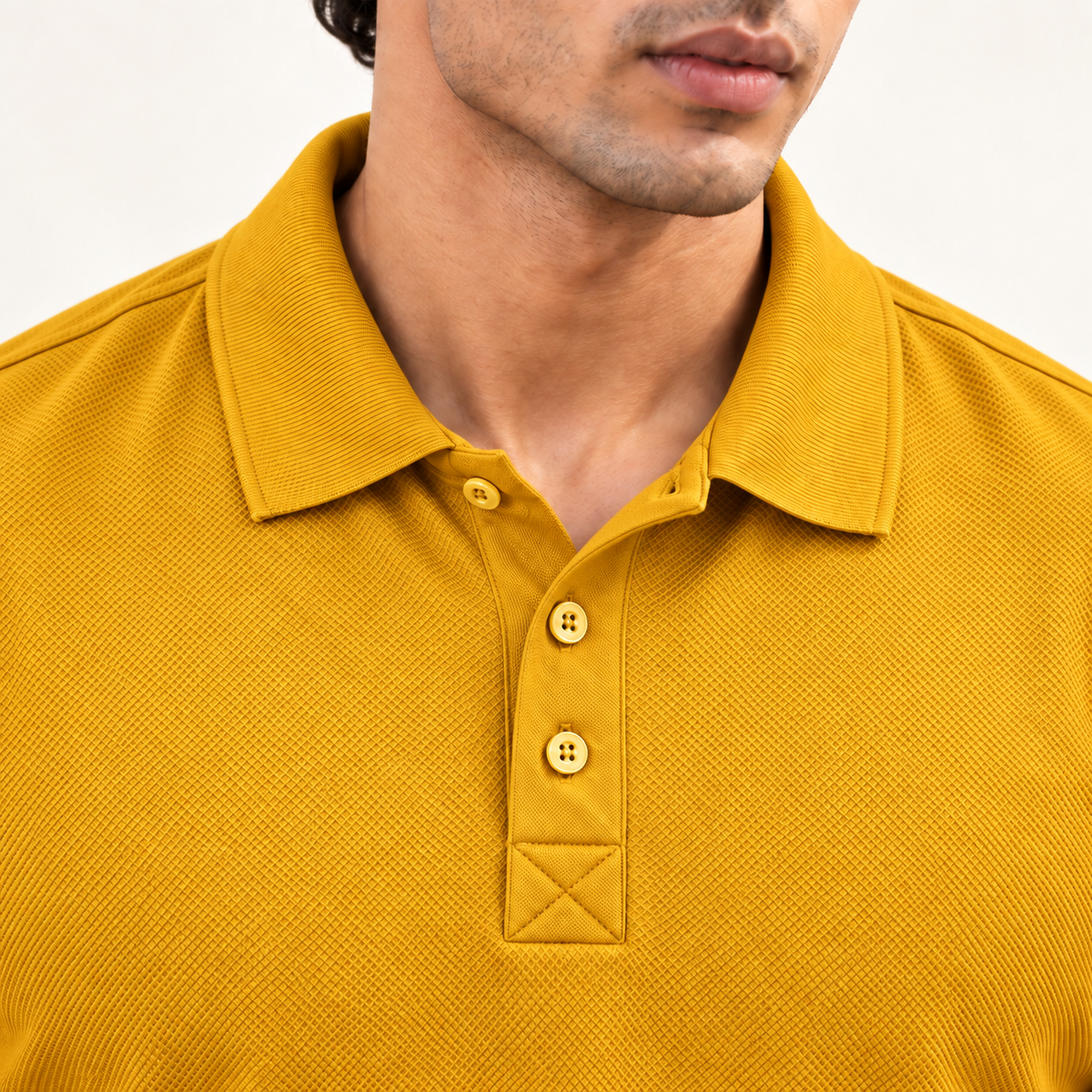 Rapid Fit Collar T-Shirt - Banana Yellow